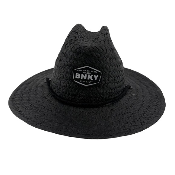 Binky Bro Other - NEW Binky Bro Toddler Barney Patrol (Twilight) Straw Sun Hat Black Chin Strap